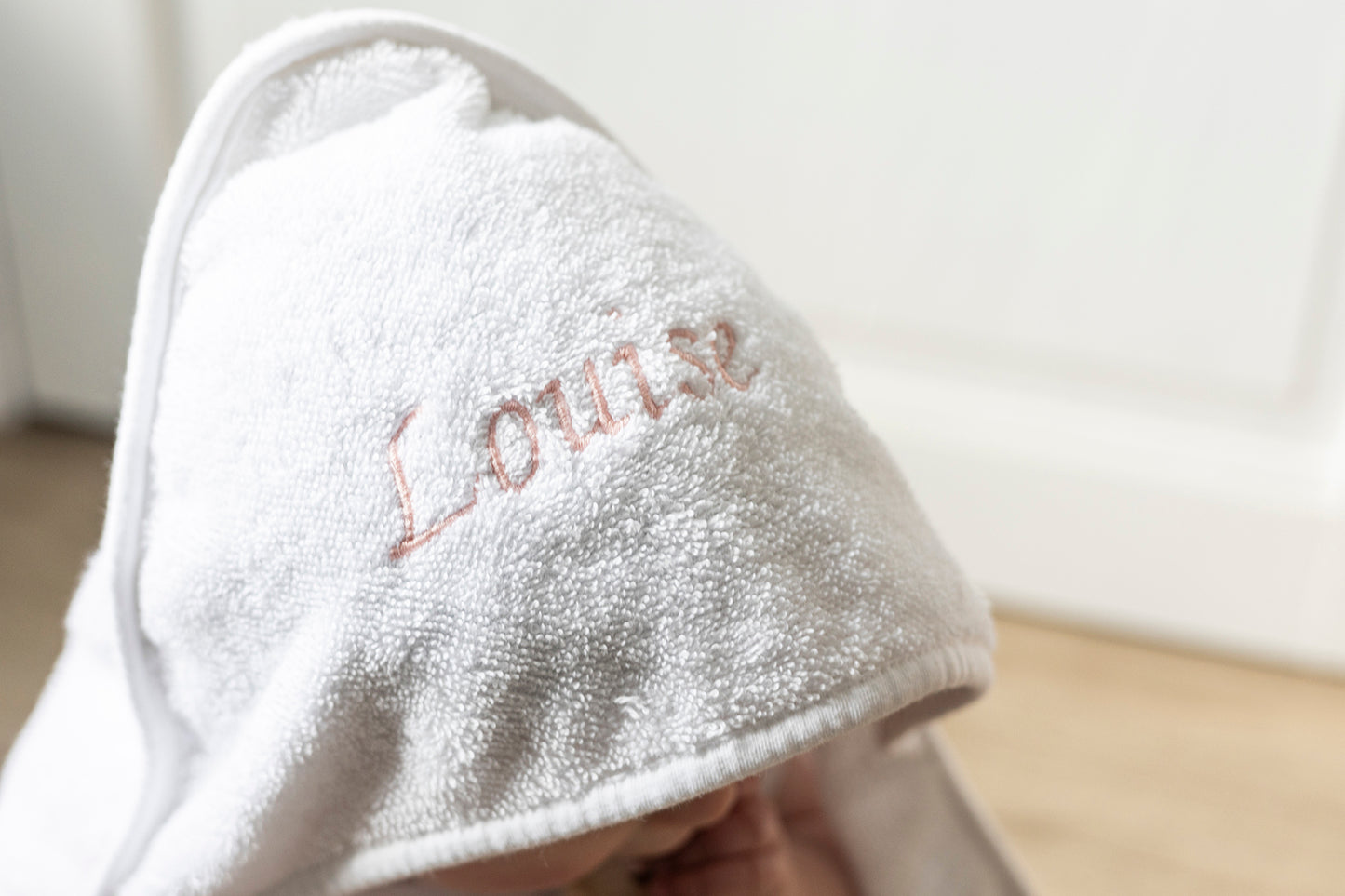 Baby handdoek met capuchon – gepersonaliseerd met naam