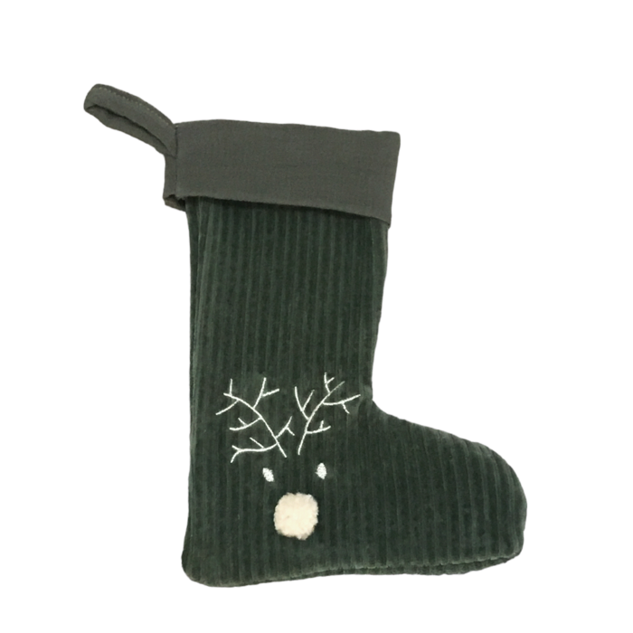 Kerstsok Rendier Groot - Gepersonaliseerd