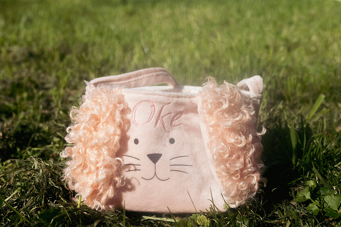 Gepersonaliseerd paasmandje konijn